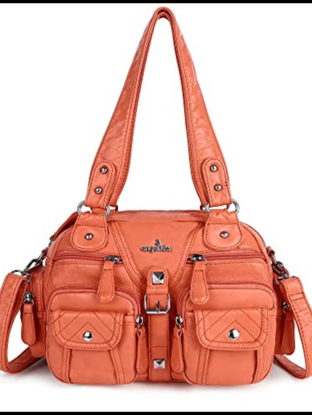 Angel Kiss Hobo Crossbody Bag PU Leather Shoulder Handbag Purse